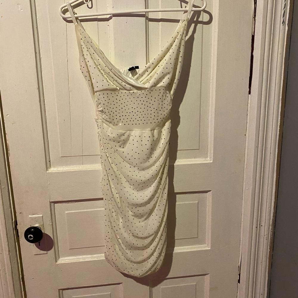 Windsor Cream Polka Dot Mini Dress